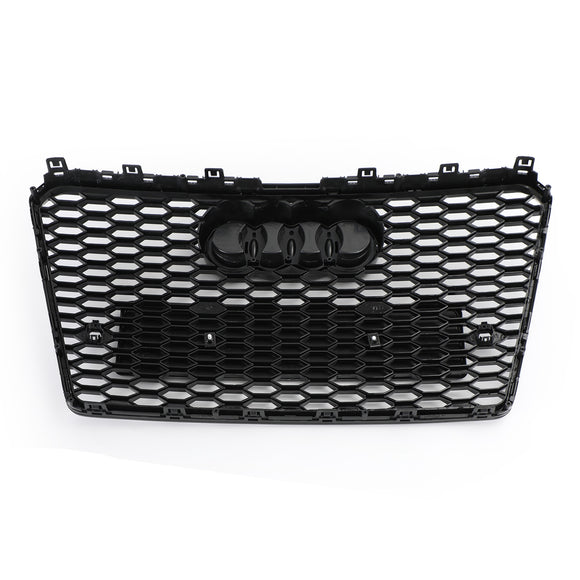 Rejilla estilo panal deportivo para Audi A7/A7 S Line/S7 RS7 2010-2015, rejilla negra brillante