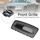2010-2015 Audi A7/A7 S Line/S7 RS7 Stijl Grille Honingraat Sport Voorbumper Glanzend Zwart Grille-4
