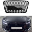 2010-2015 Audi A7/A7 S Line/S7 RS7 Stijl Grille Honingraat Sport Voorbumper Glanzend Zwart Grille-3