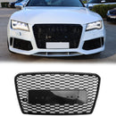 2010-2015 Audi A7/A7 S Line/S7 RS7 Style calandre nid d'abeille sport pare-chocs avant calandre noire brillante-3