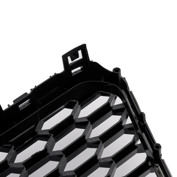 2010-2015  Audi A7/ A7 Sline/ S7 RS7 Style Grill Front Bumper Honeycomb Mesh Sport Black Grille W/ Ring Emblem + Quattro