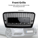 Audi A7/S7 Waben-Frontgrill 2010–2015, oberes Stoßstangennetz, schwarzes Ersatzgitter im RS-Stil-11