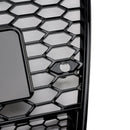Audi A7/S7 Waben-Frontgrill 2010–2015, oberes Stoßstangennetz, schwarzes Ersatzgitter im RS-Stil-16