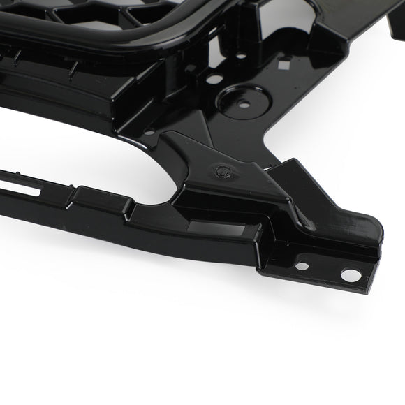 Rejilla estilo panal RSQ5 para Audi Q5/SQ5 2013-2017, reemplazo de parachoques delantero, parrilla negra con emblema de anillo