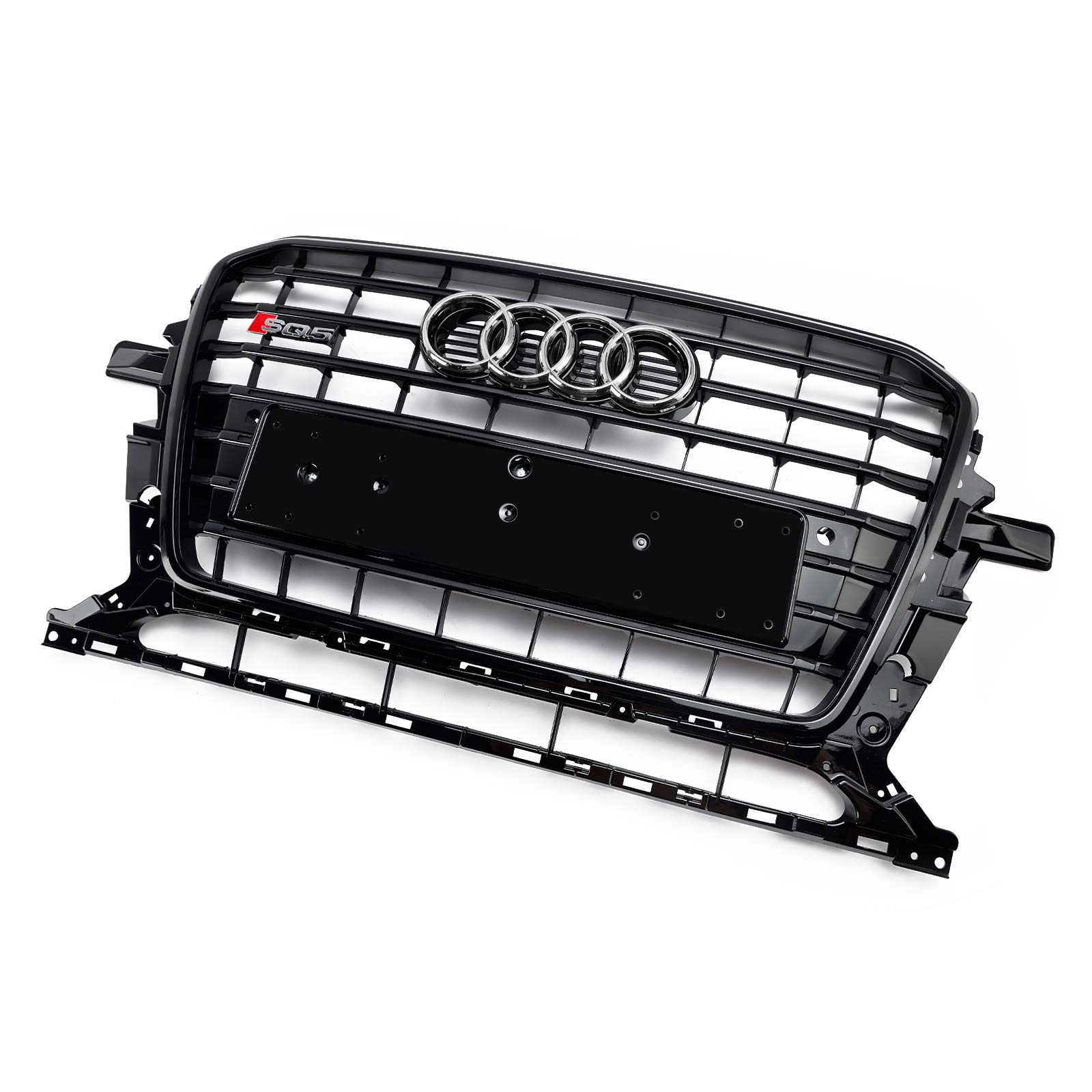 Audi Q5 SQ5 2013-2017 Parrilla de rejilla horizontal estilo RSQ5 negra