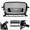 Audi 2013-2017 Q5 SQ5 RSQ5 Style Honeycomb Mesh Sport Hex Grille Gloss Black Grill-5