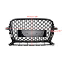 Audi 2013-2017 Q5 SQ5 RSQ5 Style Honeycomb Mesh Sport Hex Grille Gloss Black Grill-2