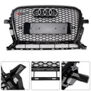 Audi 2013-2017 Q5 SQ5 RSQ5 Estilo Honeycomb Mesh Sport Hex Grille Gloss Black Grill-5