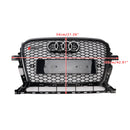 Audi 2013-2017 Q5 SQ5 RSQ5 Estilo Honeycomb Mesh Sport Hex Grille Gloss Black Grill-2