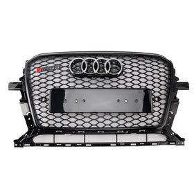 Audi 2013-2017 Q5 SQ5 RSQ5 Estilo Honeycomb Mesh Sport Hex Grille Gloss Black Grill