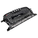 Audi 2013-2017 Q5 SQ5 RSQ5 Estilo Honeycomb Mesh Sport Hex Grille Gloss Black Grill-8
