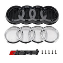 Audi 2013-2017 Q5 SQ5 RSQ5 Estilo Honeycomb Mesh Sport Hex Grille Gloss Black Grill-7