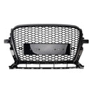 Audi 2013-2017 Q5 SQ5 RSQ5 Style Honeycomb Mesh Sport Hex Grille Gloss Black Grill-8