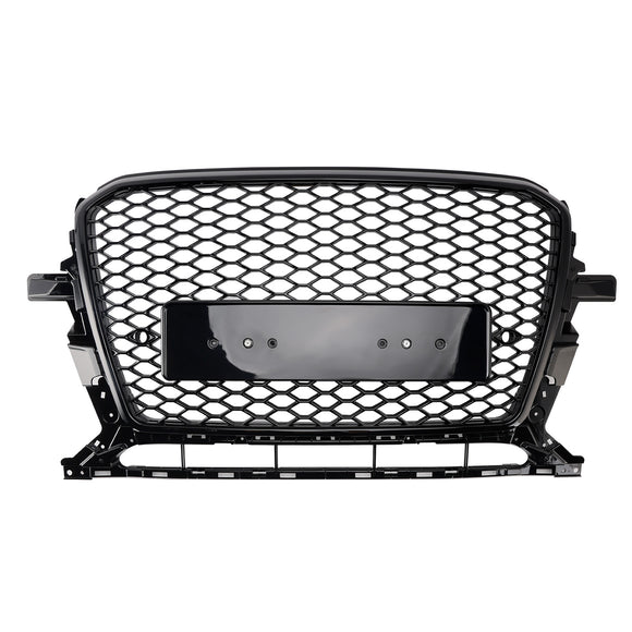 Audi 2013-2017 Q5 SQ5 RSQ5 Style Honeycomb Mesh Sport Hex Grille Gloss Black Grill
