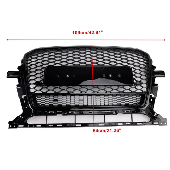 2013-2017 Audi Q5/Q5 Sline/SQ5 hunajakenno etusäleikkö ylempi puskuri musta verkkokorvaus RS Quattro Style Grill