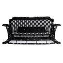 RSQ5 Honeycomb Style Grille For Audi Q5 / SQ5 2013-2017 Front Bumper Replacement Black Grill-11