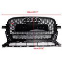Audi Q5 SQ5 2013-2017 Glanzend zwart RSQ5-stijl grille Honingraat voorbumpergrill-2