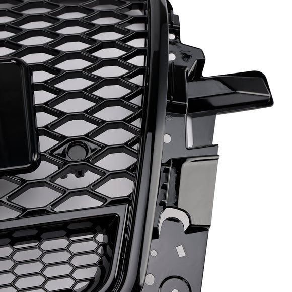 Audi Q5 SQ5 2013-2017 Glanzend zwart RSQ5-stijl grille Honingraat voorbumpergrill