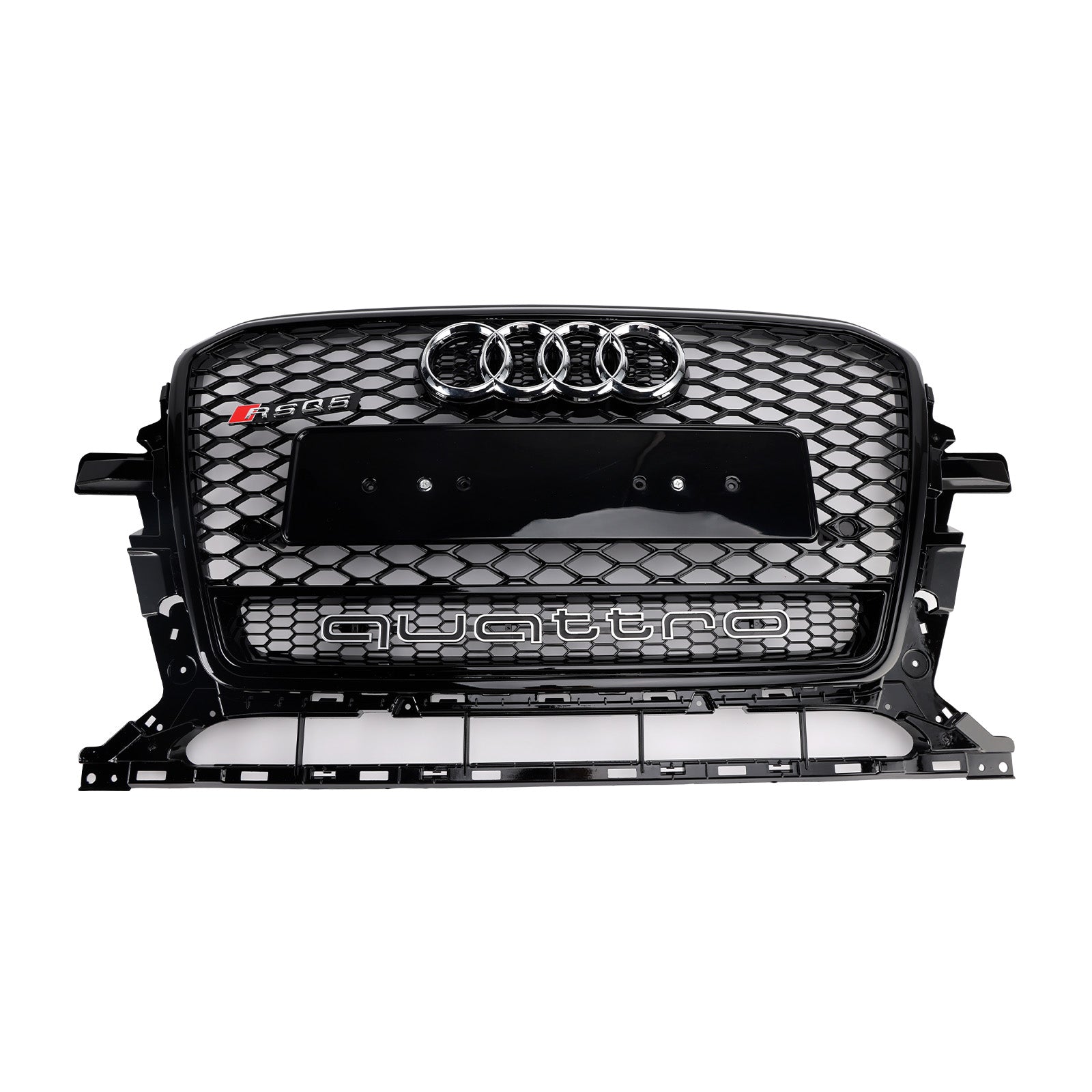 Audi Q5 SQ5 2013-2017 Gloss Black RSQ5 Style Grille Honecomb Front Bumper Grill