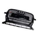 Audi Q5 SQ5 2013-2017 Glanzend zwart RSQ5-stijl grille Honingraat voorbumpergrill-9