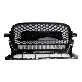 2013-2017 Audi Q5/Q5 Sline/SQ5 calandre avant en nid d'abeille pare-chocs supérieur maille noire remplacement grille de style RS Quattro - 0