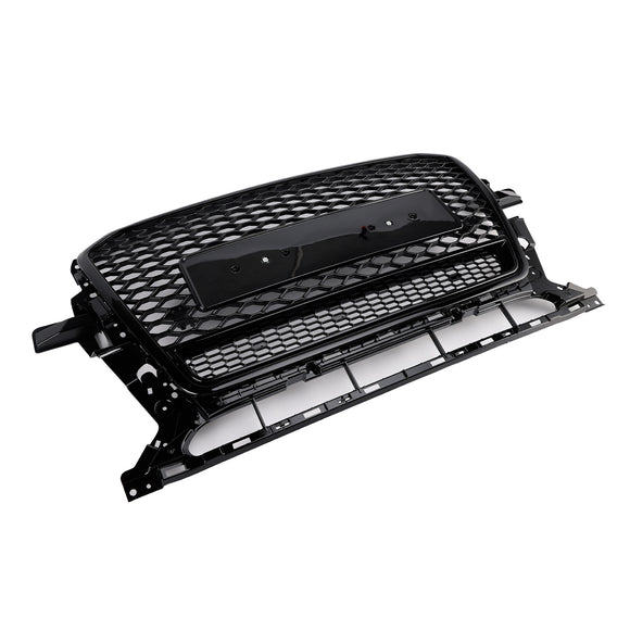 RSQ5 Honeycomb Style Grille For Audi Q5 / SQ5 2013-2017 Front Bumper Replacement Black Grill