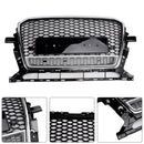 2013-2017 Audi Q5/Q5 Sline/SQ5 hunajakenno etusäleikkö ylempi puskuri musta verkkokorvaus RS Quattro Style Grill-11
