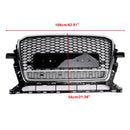 2013-2017 Audi Q5/Q5 Sline/SQ5 hunajakenno etusäleikkö ylempi puskuri musta verkkokorvaus RS Quattro Style Grill-14
