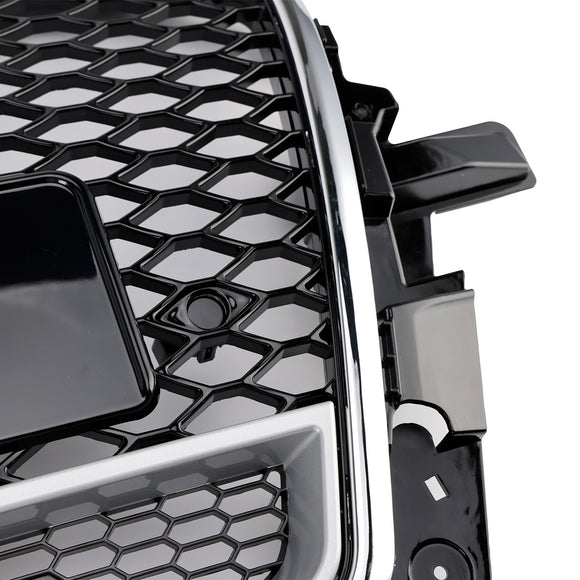 RSQ5 Honeycomb Style Grille For Audi Q5 / SQ5 2013-2017 Front Bumper Replacement Black Grill