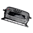 2013-2017 Audi Q5 SQ5 Cromata/Nera Griglia anteriore RS Quattro Styel Griglia paraurti anteriore a nido d'ape-9