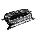 2013-2017 Audi Q5 SQ5 Cromata/Nera Griglia anteriore RS Quattro Styel Griglia paraurti anteriore a nido d'ape-10