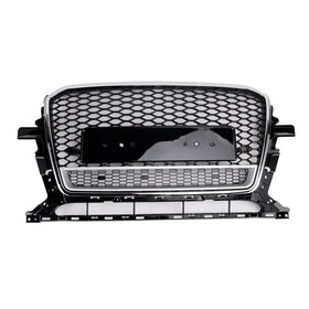 2013-2017 Audi Q5/SQ5 Cadre chromé Calandre RS Quattro Style Grille de pare-chocs avant en nid d'abeille - 0