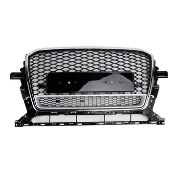 2013-2017 Audi Q5 / SQ5 Chrome Frmae Front Grille RS Quattro Styel Honeycomb Front Bumper Grille - 0