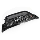 Audi 2008-2012 A4/S4 B8 Reemplazo de parrilla RS4 Estilo Honeycomb Sport Mesh Hex Grille Negro-8
