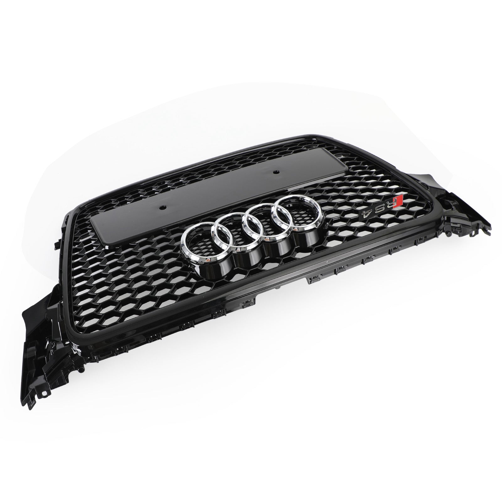 Reemplazo de parrilla delantera para Audi 2008-2012 A4/S4 B8, estilo RS4, rejilla deportiva de malla hexagonal en color negro