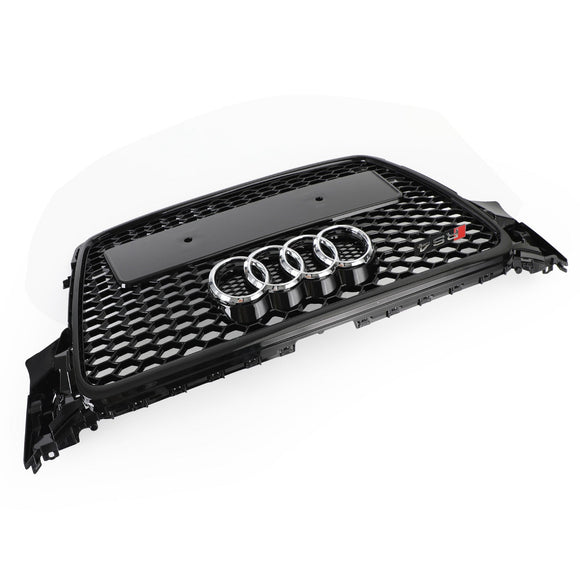 Audi 2008-2012 A4/S4 B8 Reemplazo de parrilla RS4 Estilo Honeycomb Sport Mesh Hex Grille Negro