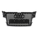 Audi 2008-2012 A4/S4 B8 Reemplazo de parrilla RS4 Estilo Honeycomb Sport Mesh Hex Grille Negro-7