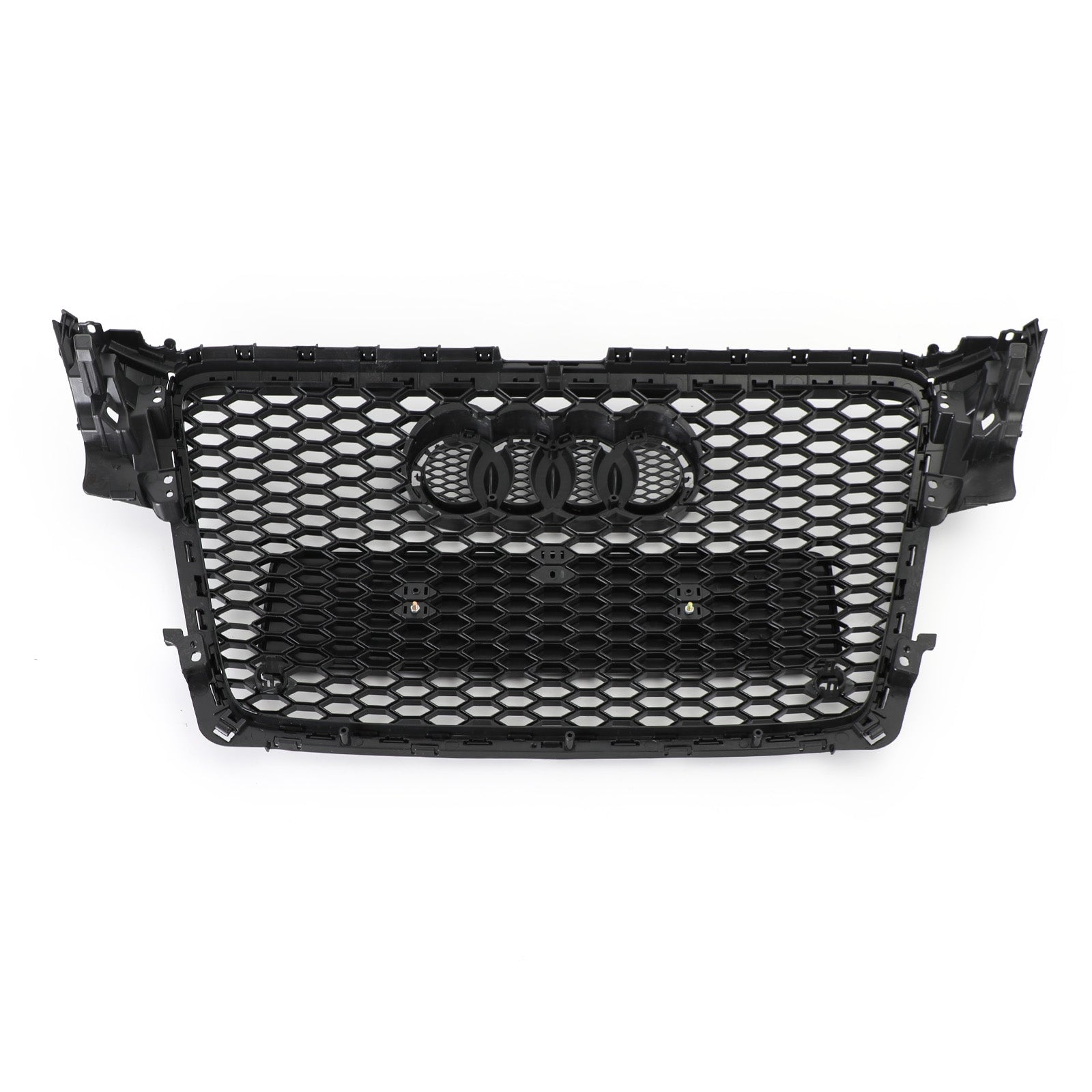 Reemplazo de parrilla delantera para Audi 2008-2012 A4/S4 B8, estilo RS4, rejilla deportiva de malla hexagonal en color negro