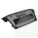 Audi 2008-2012 A4/S4 B8 Reemplazo de parrilla RS4 Estilo Honeycomb Sport Mesh Hex Grille Negro-5