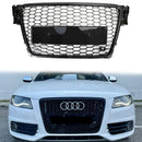 2008–2012 Audi A4/A4 Avant/S4 B8 RS4 Style Honeycomb Sport Mesh Hex Grill, glänzend schwarzer Kühlergrill-3