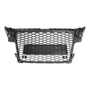 2008–2012 Audi A4/A4 Avant/S4 B8 RS4 Style Honeycomb Sport Mesh Hex Grill, glänzend schwarzer Kühlergrill-12