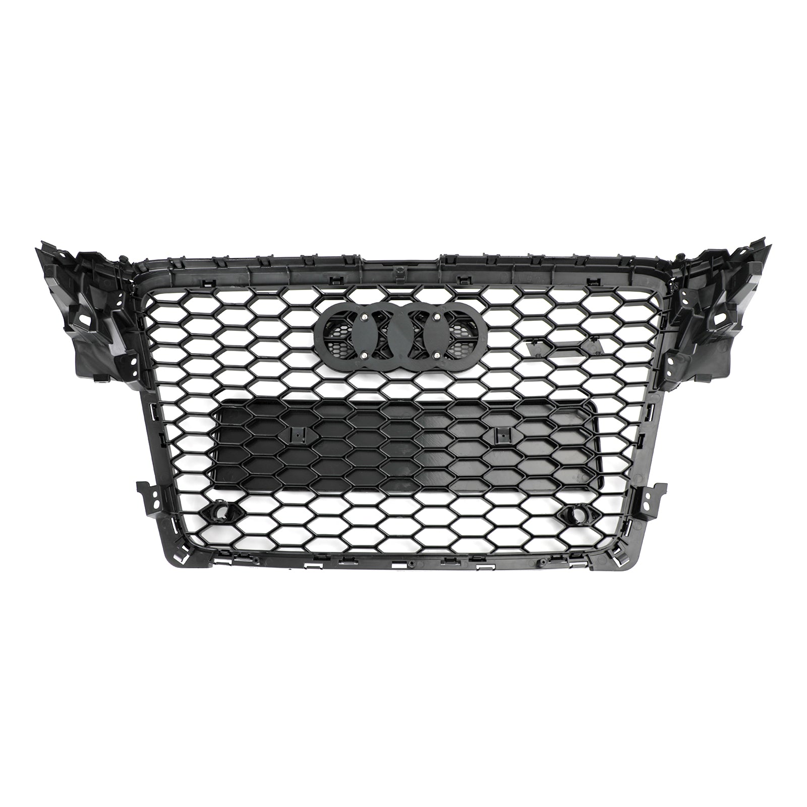 Reemplazo de parrilla delantera para Audi 2008-2012 A4/S4 B8, estilo RS4, rejilla deportiva de malla hexagonal en color negro