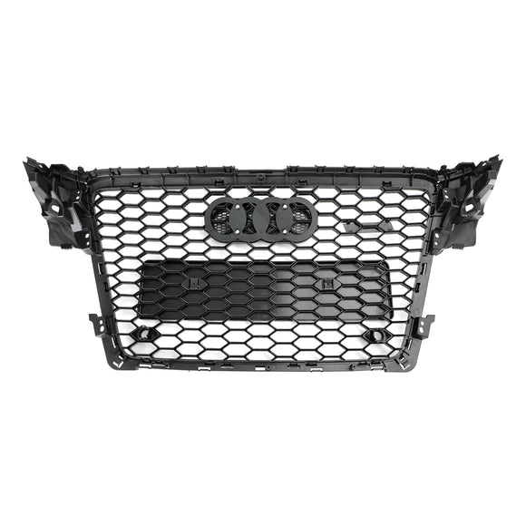 Audi 2008-2012 A4/S4 B8 Reemplazo de parrilla RS4 Estilo Honeycomb Sport Mesh Hex Grille Negro