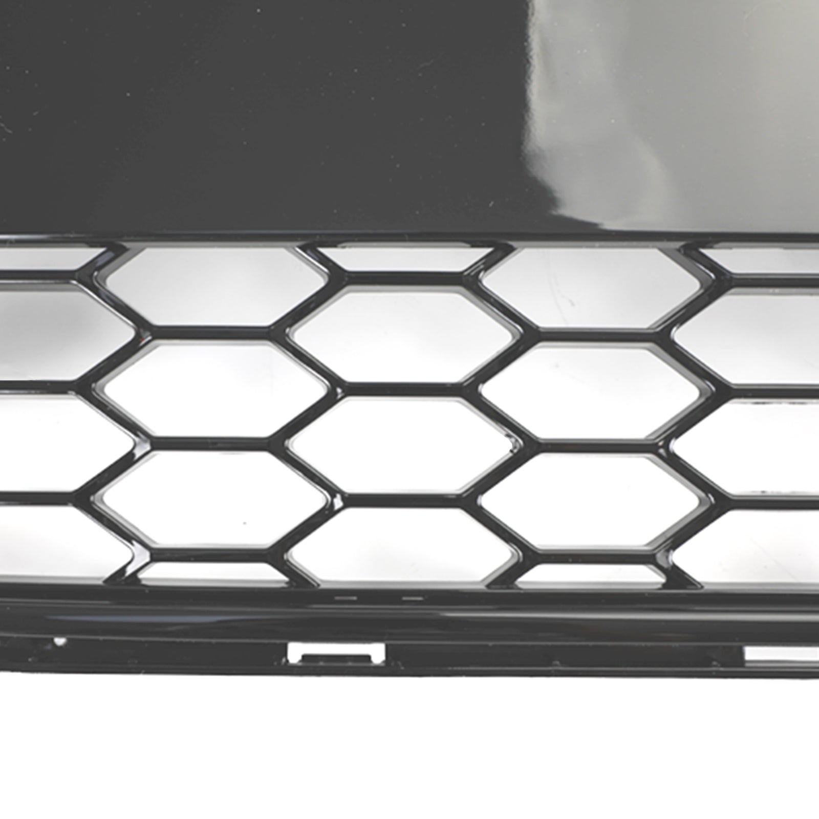 Audi A4/ A4 Sline/ S4 B8 2008-2012 RS4 Honeycomb Grille Front Bumper Mesh Black Grill With Ring Emblem