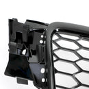 2008–2012 Audi A4/A4 Avant/S4 B8 RS4 Style Honeycomb Sport Mesh Hex Grill, glänzend schwarzer Kühlergrill-8