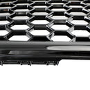 2008–2012 Audi A4/A4 Avant/S4 B8 RS4 Style Honeycomb Sport Mesh Hex Grill, glänzend schwarzer Kühlergrill-11