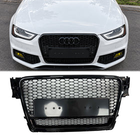 2009-2012 Audi A4/S4 B8 RS4 Style Honeycomb Sport Mesh Hex Grill Grille - 0
