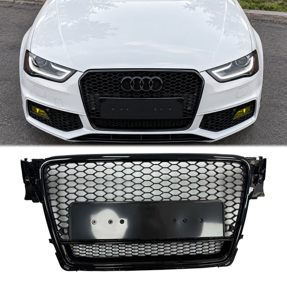 2009-2012 Audi A4/S4 B8 RS4 Style Honeycomb Sport Mesh Hex Grill Grille