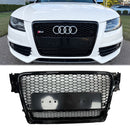 2009-2012 Audi A4/S4 B8 RS4-stijl Honingraat Sport Mesh Hex Grill Grille-1