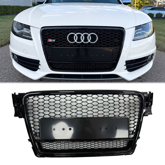 2009-2012 Audi A4/S4 B8 RS4-stijl Honingraat Sport Mesh Hex Grill Grille